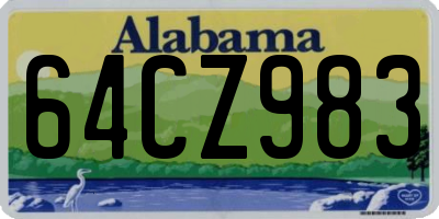 AL license plate 64CZ983