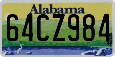 AL license plate 64CZ984