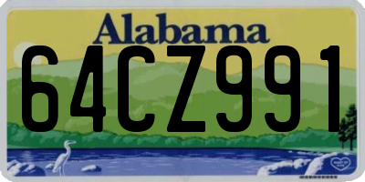 AL license plate 64CZ991