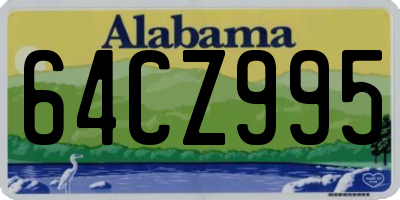 AL license plate 64CZ995