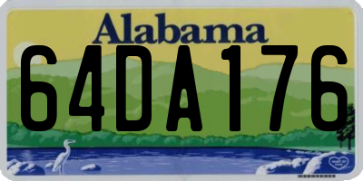 AL license plate 64DA176