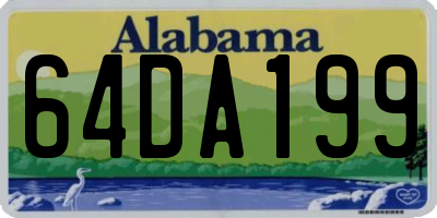 AL license plate 64DA199