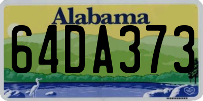 AL license plate 64DA373