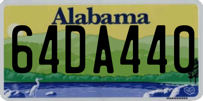 AL license plate 64DA440