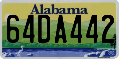 AL license plate 64DA442