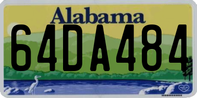AL license plate 64DA484