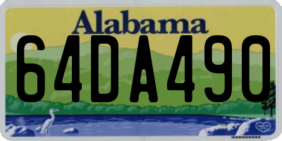 AL license plate 64DA490