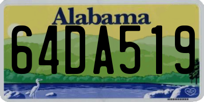 AL license plate 64DA519