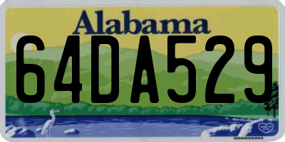 AL license plate 64DA529