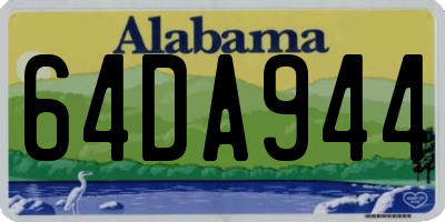 AL license plate 64DA944