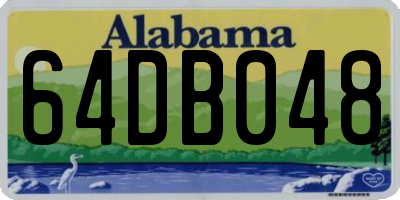 AL license plate 64DB048
