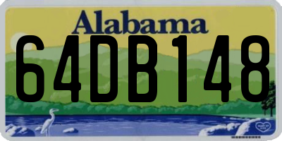 AL license plate 64DB148