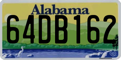 AL license plate 64DB162
