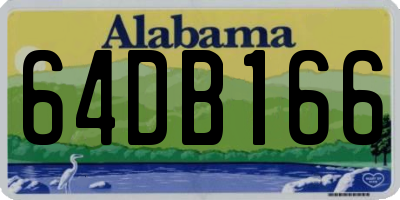 AL license plate 64DB166