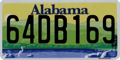 AL license plate 64DB169