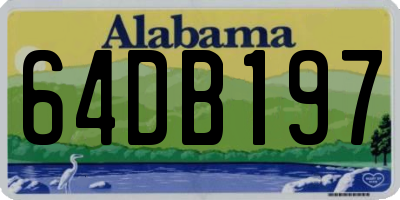 AL license plate 64DB197