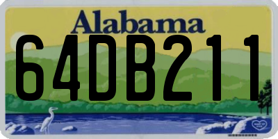 AL license plate 64DB211