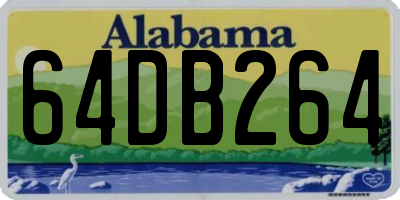AL license plate 64DB264