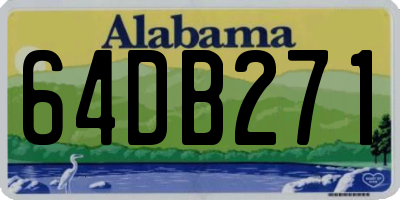 AL license plate 64DB271