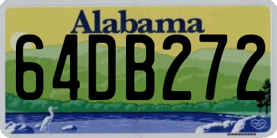 AL license plate 64DB272