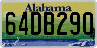 AL license plate 64DB290