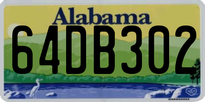 AL license plate 64DB302