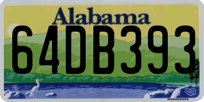 AL license plate 64DB393