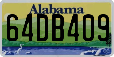 AL license plate 64DB409