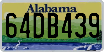 AL license plate 64DB439