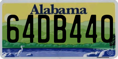 AL license plate 64DB440