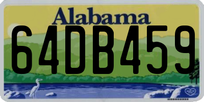 AL license plate 64DB459
