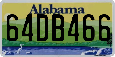 AL license plate 64DB466