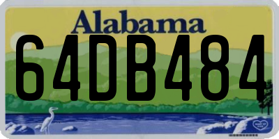 AL license plate 64DB484