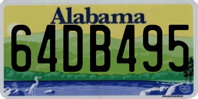 AL license plate 64DB495