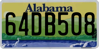 AL license plate 64DB508