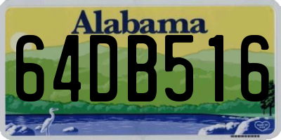 AL license plate 64DB516