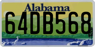 AL license plate 64DB568