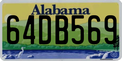 AL license plate 64DB569