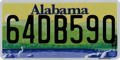 AL license plate 64DB590