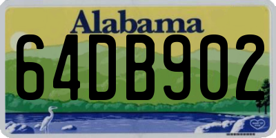 AL license plate 64DB902