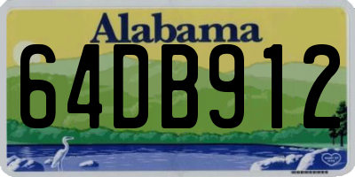 AL license plate 64DB912