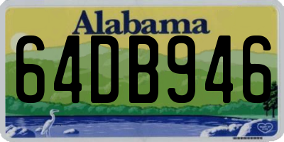 AL license plate 64DB946
