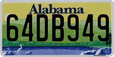 AL license plate 64DB949