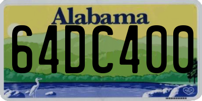 AL license plate 64DC400