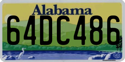 AL license plate 64DC486