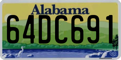 AL license plate 64DC691