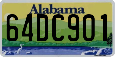 AL license plate 64DC901