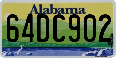 AL license plate 64DC902