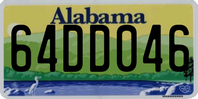 AL license plate 64DD046