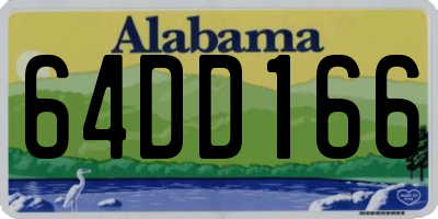 AL license plate 64DD166